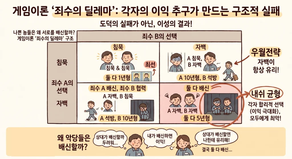 게임이론 죄수의 딜레마로 심사 통과를 위한 경제학 정치학 철학 논문 주제 찾는 방법 3가지 완벽 정리 2 게임이론 죄수의 딜레마로 심사 통과를 위한 경제학 정치학 철학 논문 주제 찾는 방법 3가지 완벽 정리