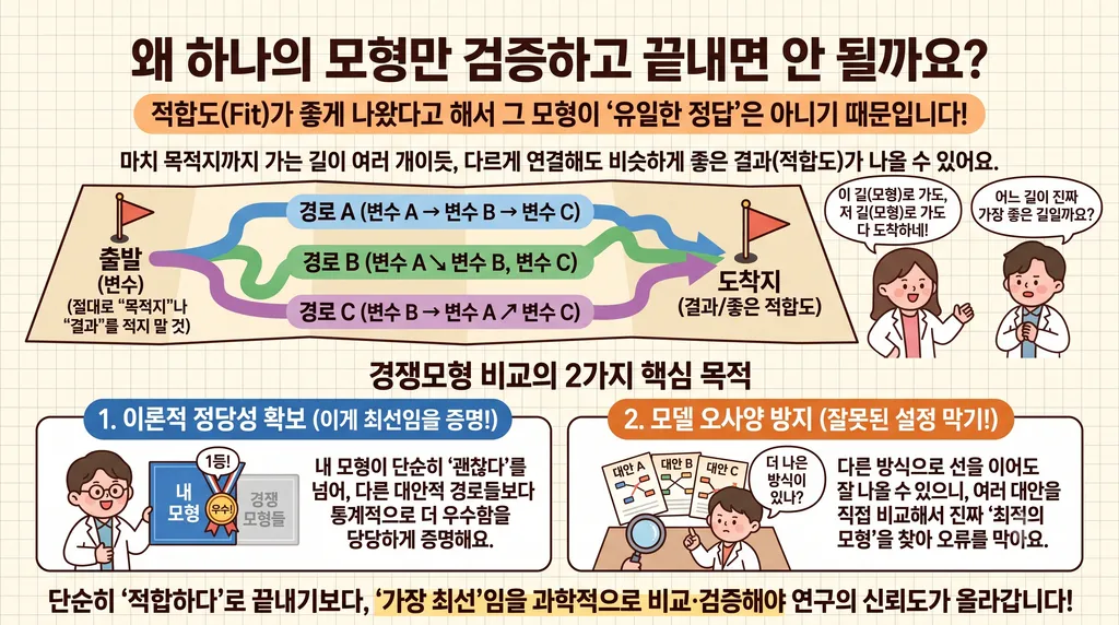 구조방정식 모형 경쟁모형 의미? 통계 초보자도 이해하는 4가지 구분점! 3 구조방정식 모형 경쟁모형 의미? 통계 초보자도 이해하는 4가지 구분점!