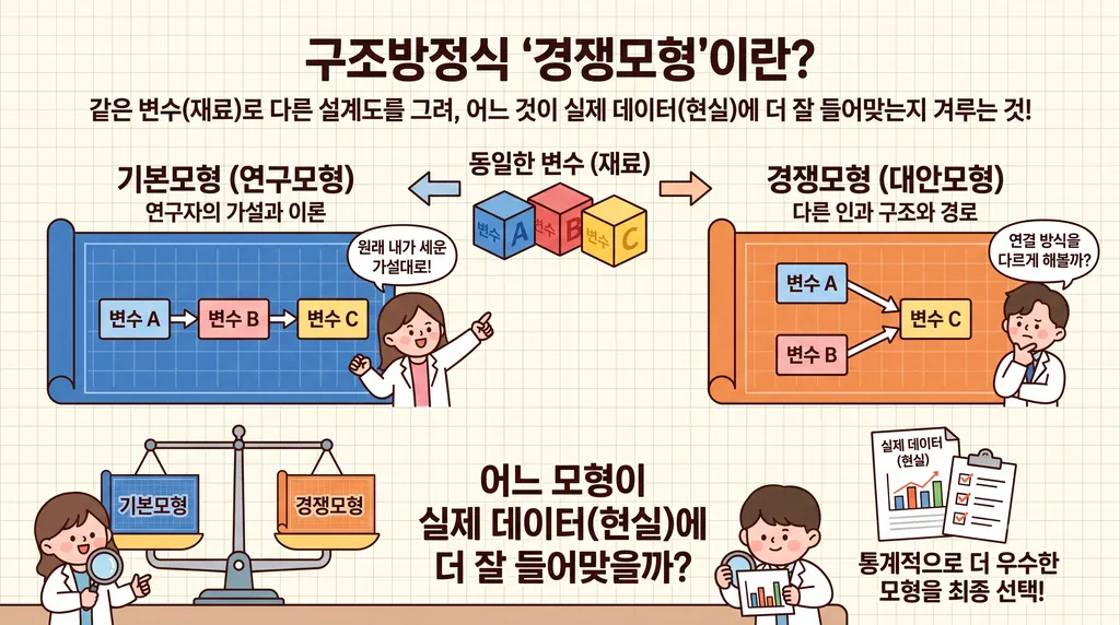 구조방정식 모형 경쟁모형 의미? 통계 초보자도 이해하는 4가지 구분점! 2 구조방정식 모형 경쟁모형 의미? 통계 초보자도 이해하는 4가지 구분점!