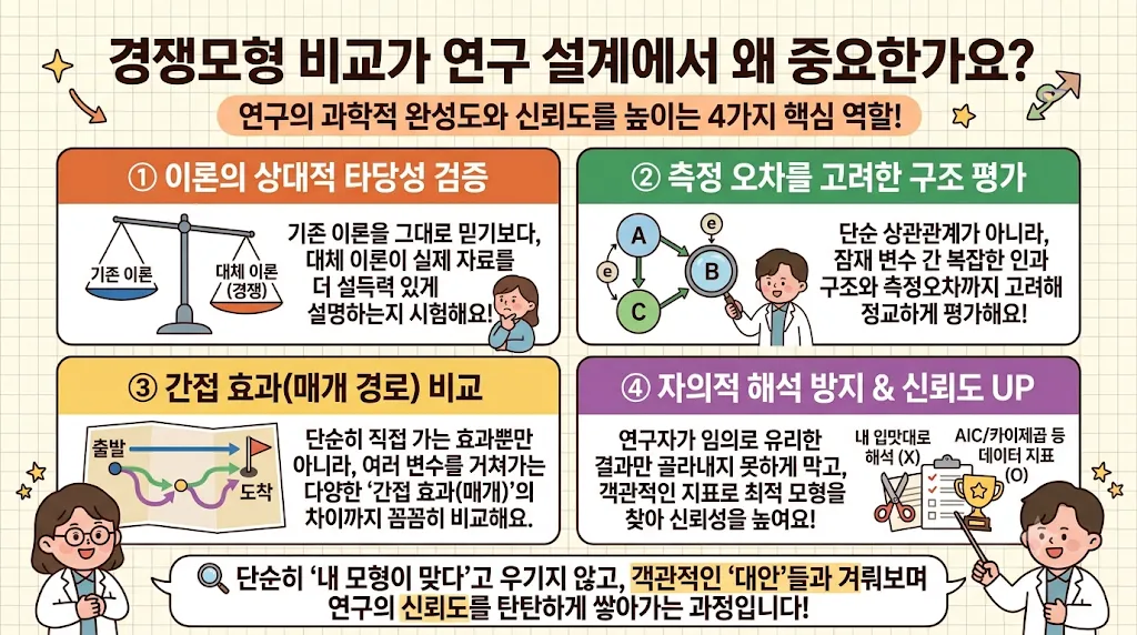 구조방정식 모형 경쟁모형 의미? 통계 초보자도 이해하는 4가지 구분점! 5 구조방정식 모형 경쟁모형 의미? 통계 초보자도 이해하는 4가지 구분점!