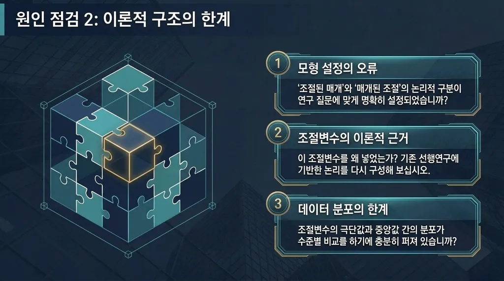 조절된 매개효과가 유의하지 않은 경우, 가설 기각이면 논문이 끝일까? 해석과 대응 5단계는? 6 조절된 매개효과가 유의하지 않은 경우, 가설 기각이면 논문이 끝일까? 해석과 대응 5단계는?